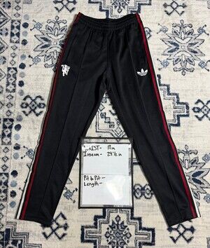 Adidas Manchester United OG Pant Men's Black Polyester Cotton Blend Red Devil Ba